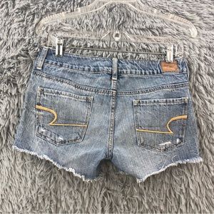 American Eagle Outfitters Shorts Womens Size 4 Denim Distressed Embellished